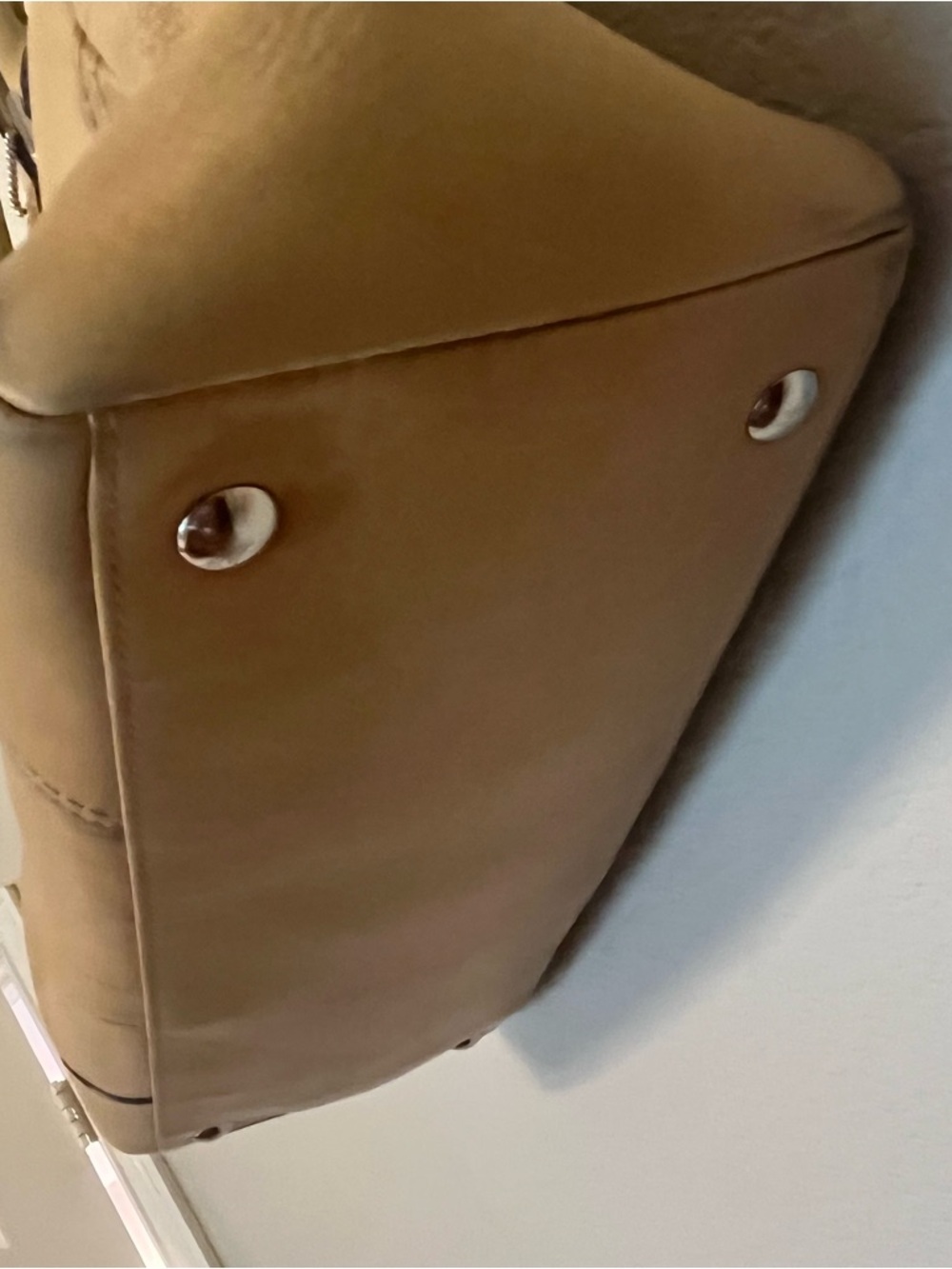 COACH Hamilton Soft Leather Satchel Purse Bag Tan Butter Yellow D1098-F13811 - Picture 5 of 16